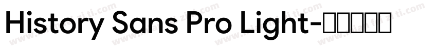 History Sans Pro Light字体转换